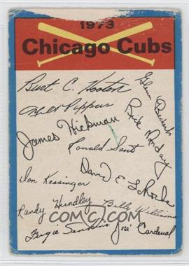 1973 O-Pee-Chee - Team Checklists #_CHCU - Chicago Cubs [COMC RCR Poor]