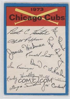 1973 O-Pee-Chee - Team Checklists #_CHCU - Chicago Cubs [Good to VG‑EX]