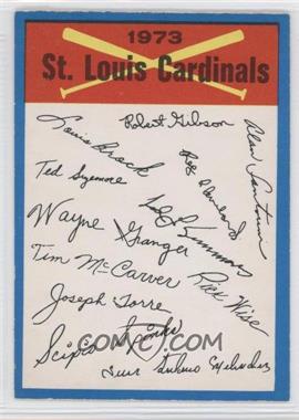1973 O-Pee-Chee - Team Checklists #_STLC - St. Louis Cardinals [Noted]