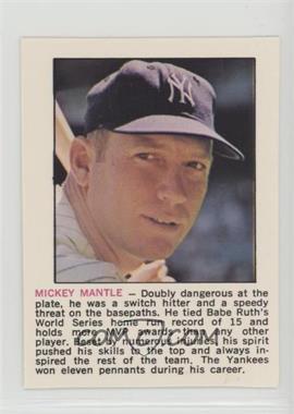 1973 Steady Records All-Star Tips LP Back Cover Cards - [Base] #_MIMA - Mickey Mantle [Noted]
