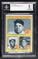 All-Time Leaders - Babe Ruth, Hank Aaron, Willie Mays [BGS 6 EX‑…