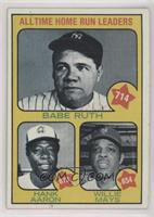 All-Time Leaders - Babe Ruth, Hank Aaron, Willie Mays