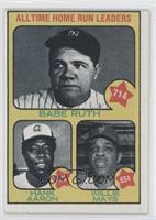 All-Time Leaders - Babe Ruth, Hank Aaron, Willie Mays