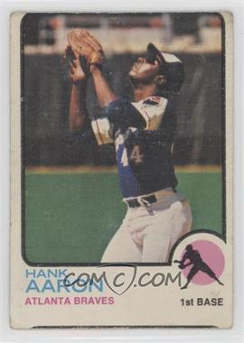 1973 Topps - [Base] #100 - Hank Aaron [Good to VG‑EX]