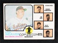 Earl Weaver, George Bamberger, Jim Frey, Billy Hunter, George Staller (Orange B…