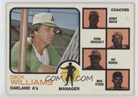 A's Coaches (Dick Williams, Jerry Adair, Vern Hoscheit, Irv Noren, Wes Stock) (…