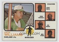 A's Coaches (Dick Williams, Jerry Adair, Vern Hoscheit, Irv Noren, Wes Stock) (…