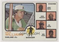 A's Coaches (Dick Williams, Jerry Adair, Vern Hoscheit, Irv Noren, Wes Stock) (…