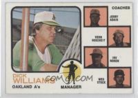 A's Coaches (Dick Williams, Jerry Adair, Vern Hoscheit, Irv Noren, Wes Stock) (…