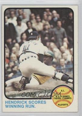 1973 Topps - [Base] #201 - A.L. Playoffs - Hendrick Scores Winning Run.