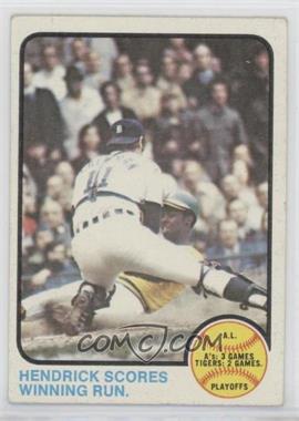 1973 Topps - [Base] #201 - A.L. Playoffs - Hendrick Scores Winning Run.