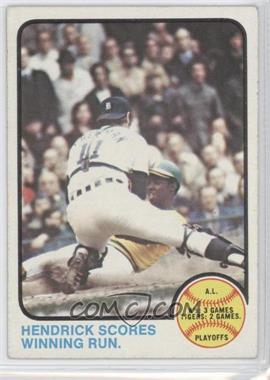 1973 Topps - [Base] #201 - A.L. Playoffs - Hendrick Scores Winning Run.