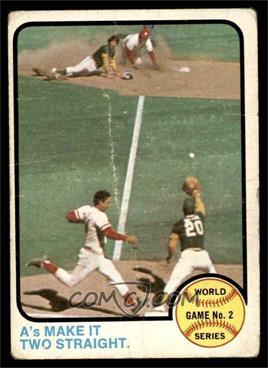 1973 Topps - [Base] #204 - 1972 World Series - A's Make it Two Straight [FAIR]