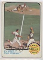 1972 World Series - A's Make it Two Straight [COMC RCR Poor]