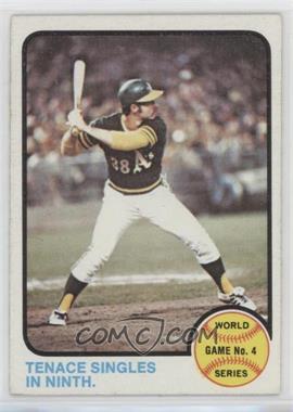 1973 Topps - [Base] #206 - 1972 World Series - Tenace Singles in Ninth