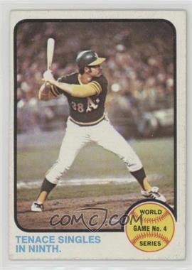 1973 Topps - [Base] #206 - 1972 World Series - Tenace Singles in Ninth