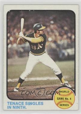 1973 Topps - [Base] #206 - 1972 World Series - Tenace Singles in Ninth