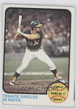 1973 Topps - [Base] #206 - 1972 World Series - Tenace Singles in Ninth [Noted]