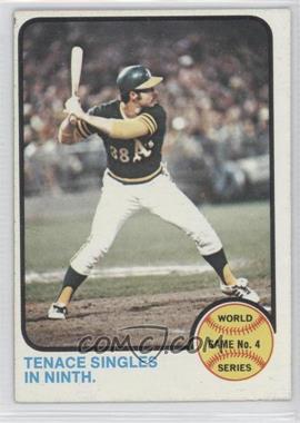 1973 Topps - [Base] #206 - 1972 World Series - Tenace Singles in Ninth [Noted]