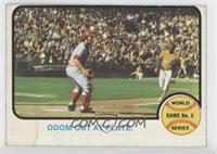 1972 World Series - Odom Out at Plate [Poor to Fair]