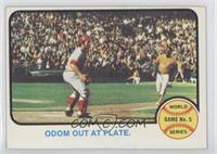 1972 World Series - Odom Out at Plate