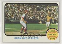 1972 World Series - Odom Out at Plate [Poor to Fair]