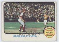1972 World Series - Odom Out at Plate [Noted]