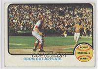 1972 World Series - Odom Out at Plate [Noted]