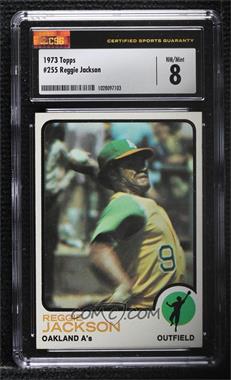 1973 Topps - [Base] #255 - Reggie Jackson [CSG 8 NM/Mint]