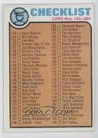 Checklist - Cards 133-264