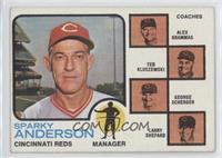 Sparky Anderson, Alex Grammas, Ted Kluszewski, George Scherger, Larry Shepard