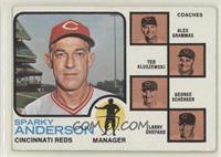 Sparky Anderson, Alex Grammas, Ted Kluszewski, George Scherger, Larry Shepard