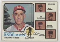 Sparky Anderson, Alex Grammas, Ted Kluszewski, George Scherger, Larry Shepard