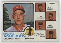 Sparky Anderson, Alex Grammas, Ted Kluszewski, George Scherger, Larry Shepard