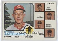 Sparky Anderson, Alex Grammas, Ted Kluszewski, George Scherger, Larry Shepard