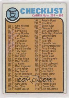 1973 Topps - [Base] #338 - Checklist - Cards 265-396