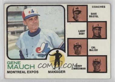 1973 Topps - [Base] #377 - Expos Coaches (Gene Mauch, Dave Bristol, Larry Doby, Cal McLish, Jerry Zimmerman) [Good to VG‑EX]