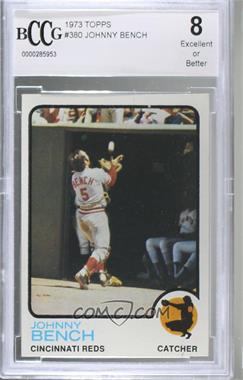 1973 Topps - [Base] #380 - Johnny Bench [BCCG 8 Excellent or Better]