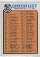 Checklist - Cards 397-528