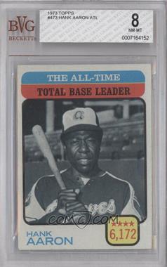 1973 Topps - [Base] #473 - All-Time Leaders - Hank Aaron [BVG 8 NM‑MT]