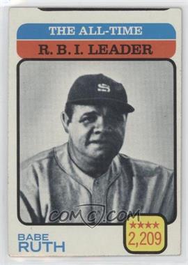 1973 Topps - [Base] #474 - All-Time Leaders - Babe Ruth