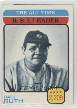 1973 Topps - [Base] #474 - All-Time Leaders - Babe Ruth