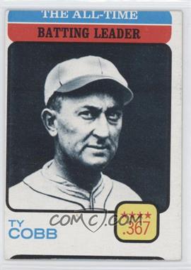 1973 Topps - [Base] #475 - All-Time Leaders - Ty Cobb