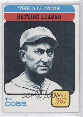 1973 Topps - [Base] #475 - All-Time Leaders - Ty Cobb