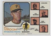 Bill Virdon (Mel Wright, Dave Ricketts, Bill Mazeroski, Don Leppert) (Mazeroski…