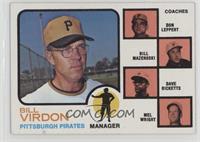 Bill Virdon (Mel Wright, Dave Ricketts, Bill Mazeroski, Don Leppert) (Mazeroski…