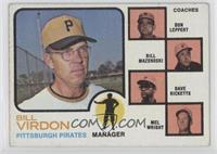 Bill Virdon (Mel Wright, Dave Ricketts, Bill Mazeroski, Don Leppert) (Mazeroski…