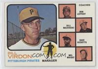 Bill Virdon (Mel Wright, Dave Ricketts, Bill Mazeroski, Don Leppert) (Mazeroski…