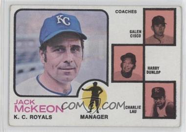 1973 Topps - [Base] #593 - High # - Royals Coaches (Jack McKeon, Galen Cisco, Harry Dunlop, Charlie Lau) [Good to VG‑EX]