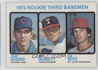 High # - Rookie Third Basemen (Terry Hughes, Bill McNulty, Ken Reitz)